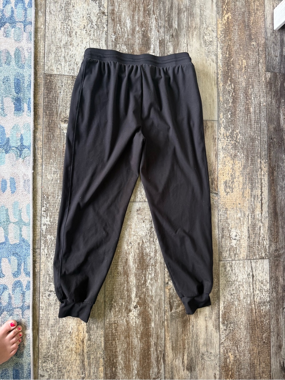 2 for $20 sale: Soft lightweight black cropped jogger sweatpants zip pocket - M - Picture 4 of 4